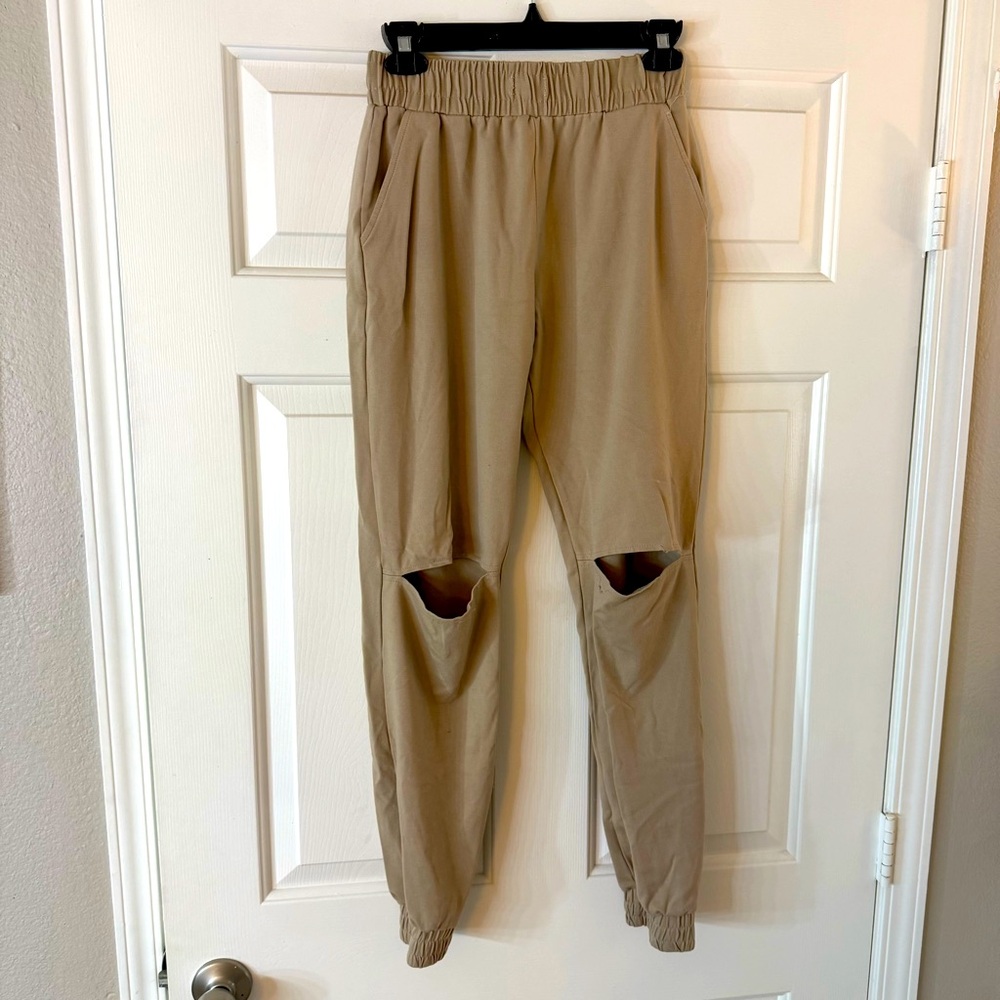 Fashion Nova Distressed Jogger Pants